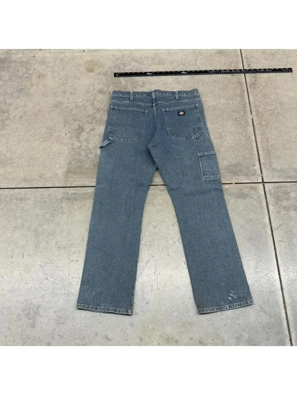 vintage dickies relaxed baggy fit dark blue jeans size 34 x 30